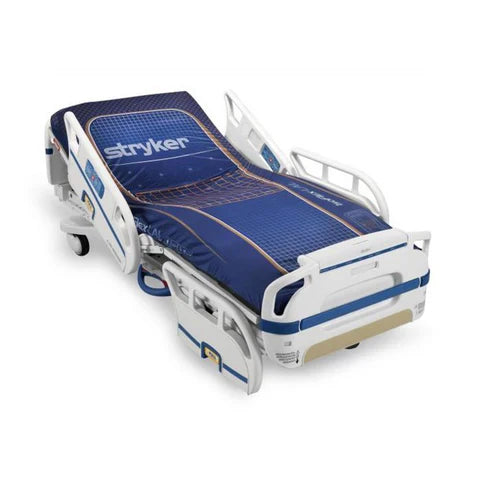 StrykerSecure3 Hospital bed with Stryker branding on a white background